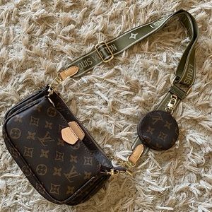 Leather Multi Pochette Bag